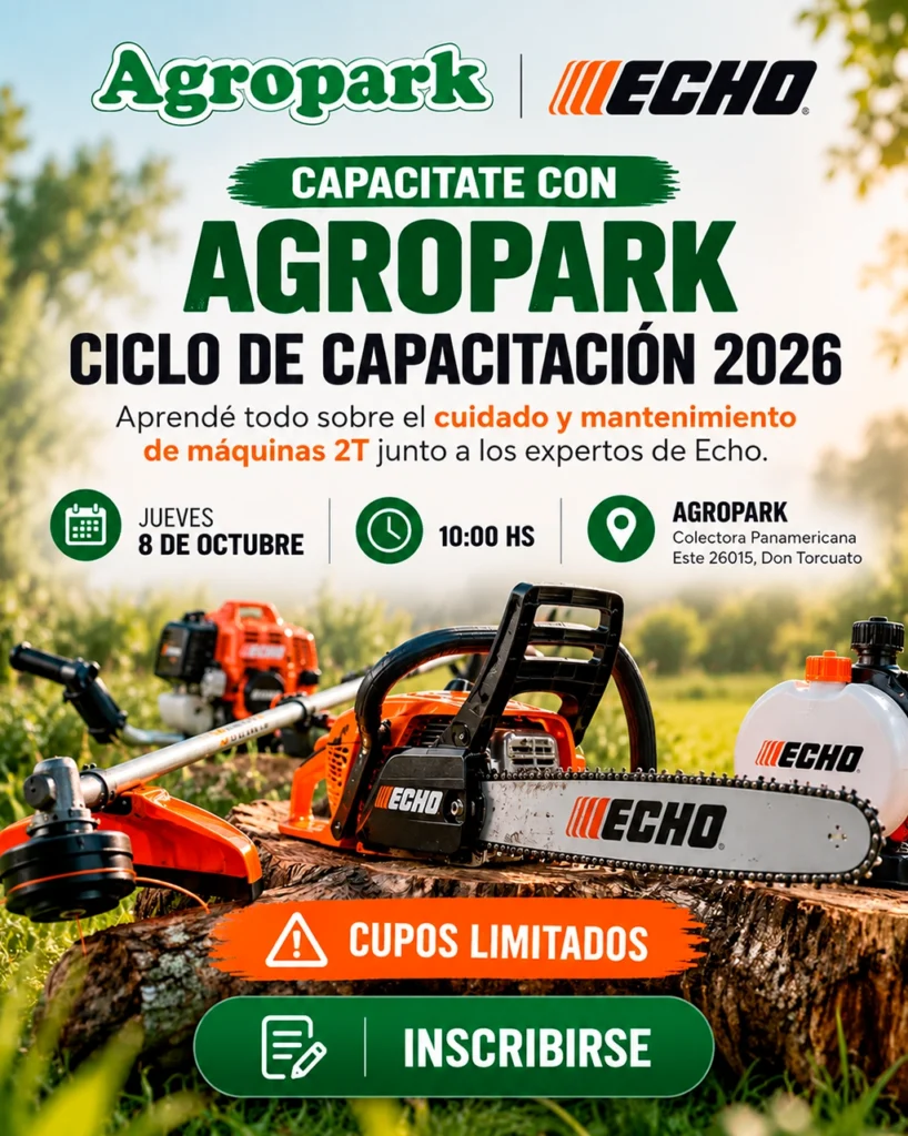 Ciclo de Capacitación en maquinas 2T echo agropark